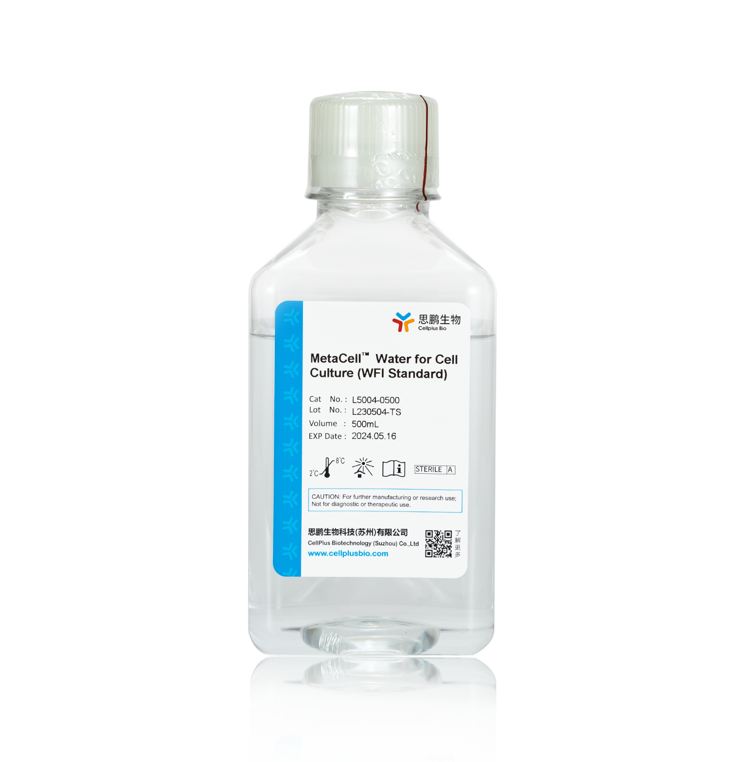MetaCell<sup>®</sup> Water for Cell Culture<br/>(WFI Standard)