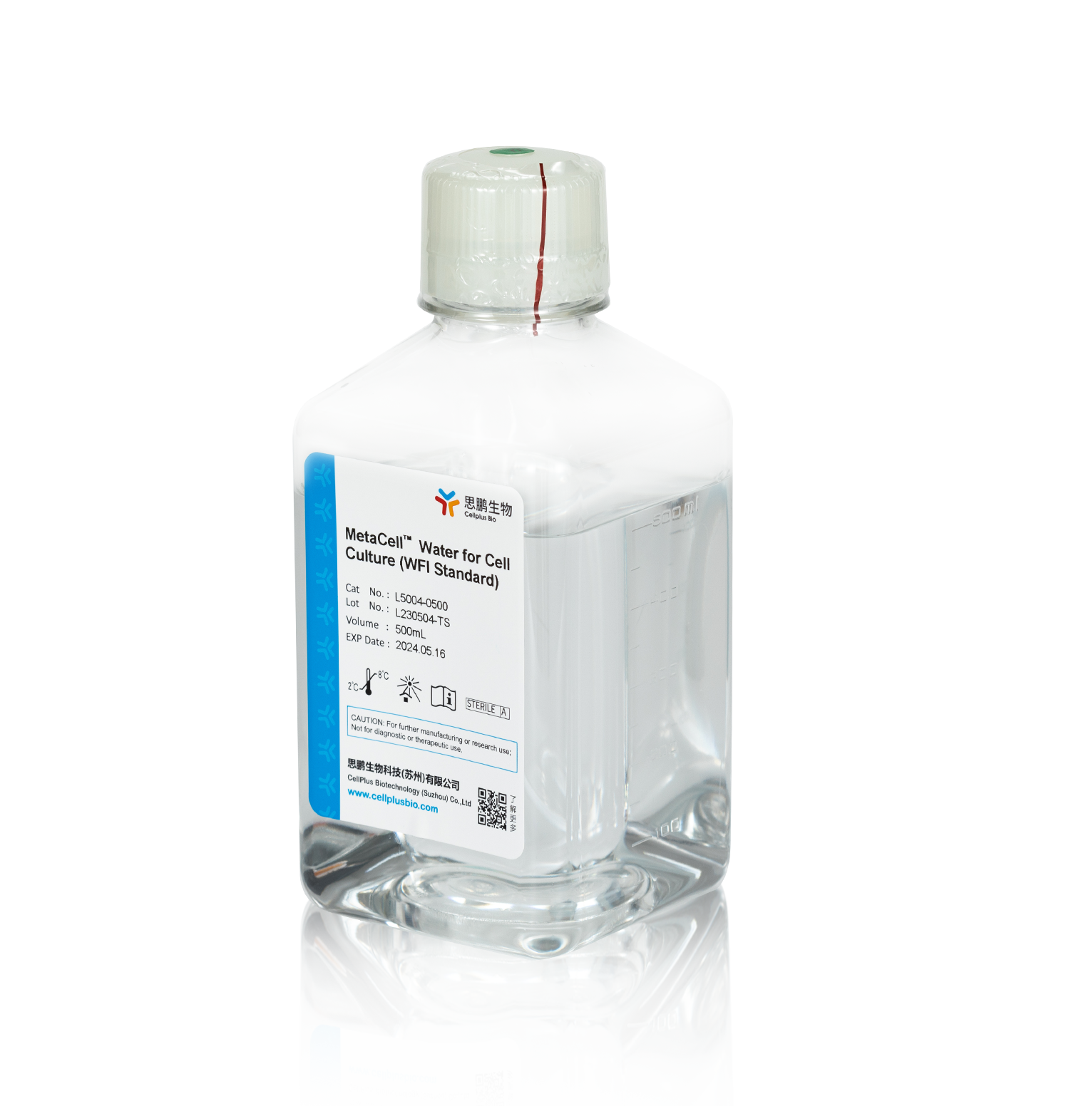 MetaCell<sup>®</sup> Water for Cell Culture<br/>(WFI Standard)